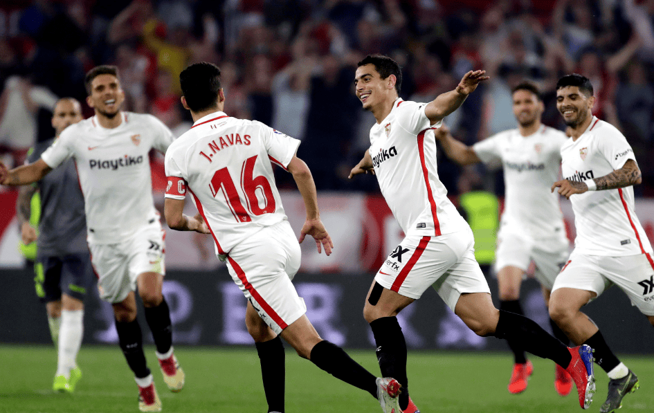 包含塞维利亚战胜比利亚雷亚尔，稳定排名的词条